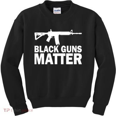Black Guns Matter AR-15  Kids Sweatshirt
