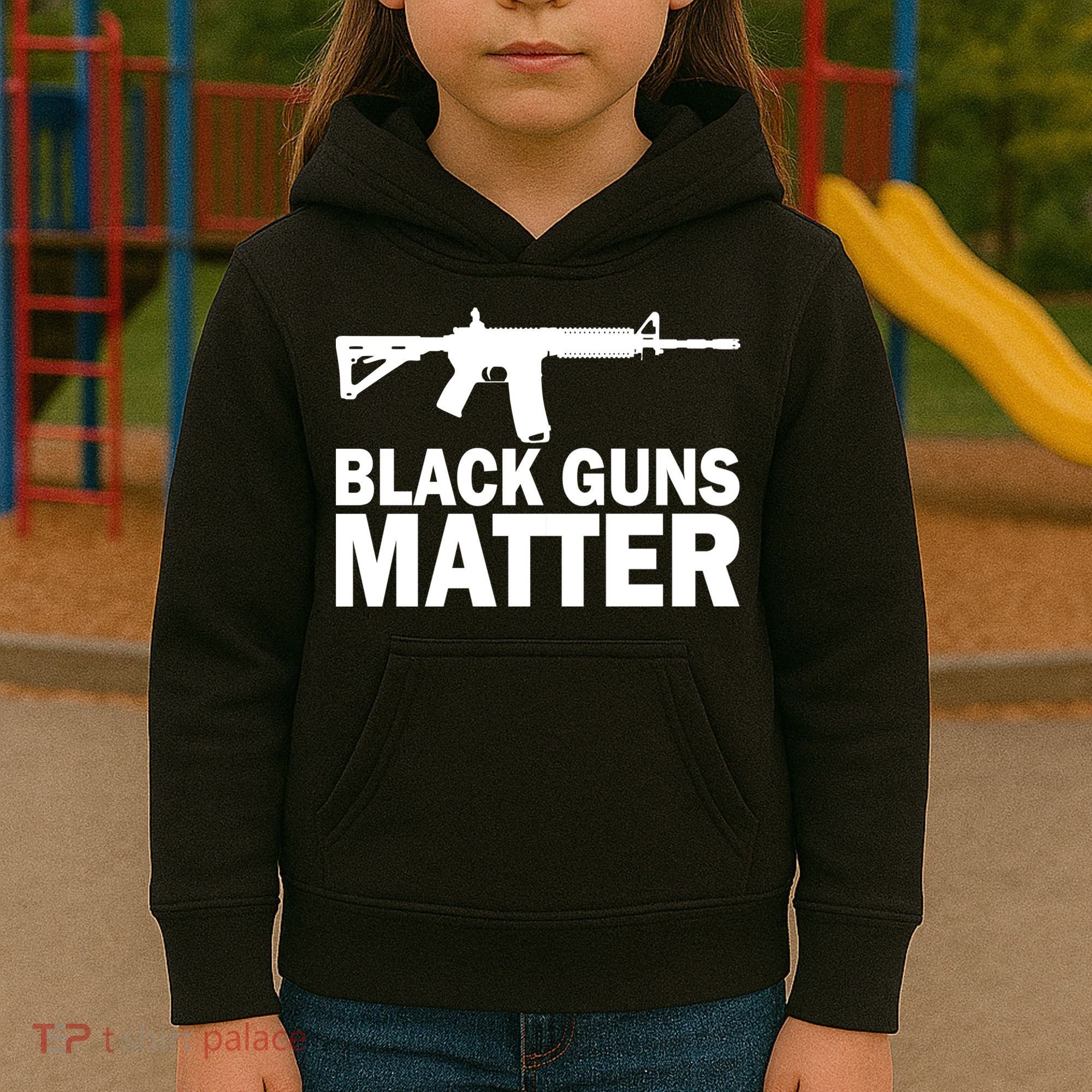 Black Guns Matter AR-15  Kids Hoodie
