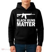 Black Guns Matter AR-15  Kids Hoodie thumb 4