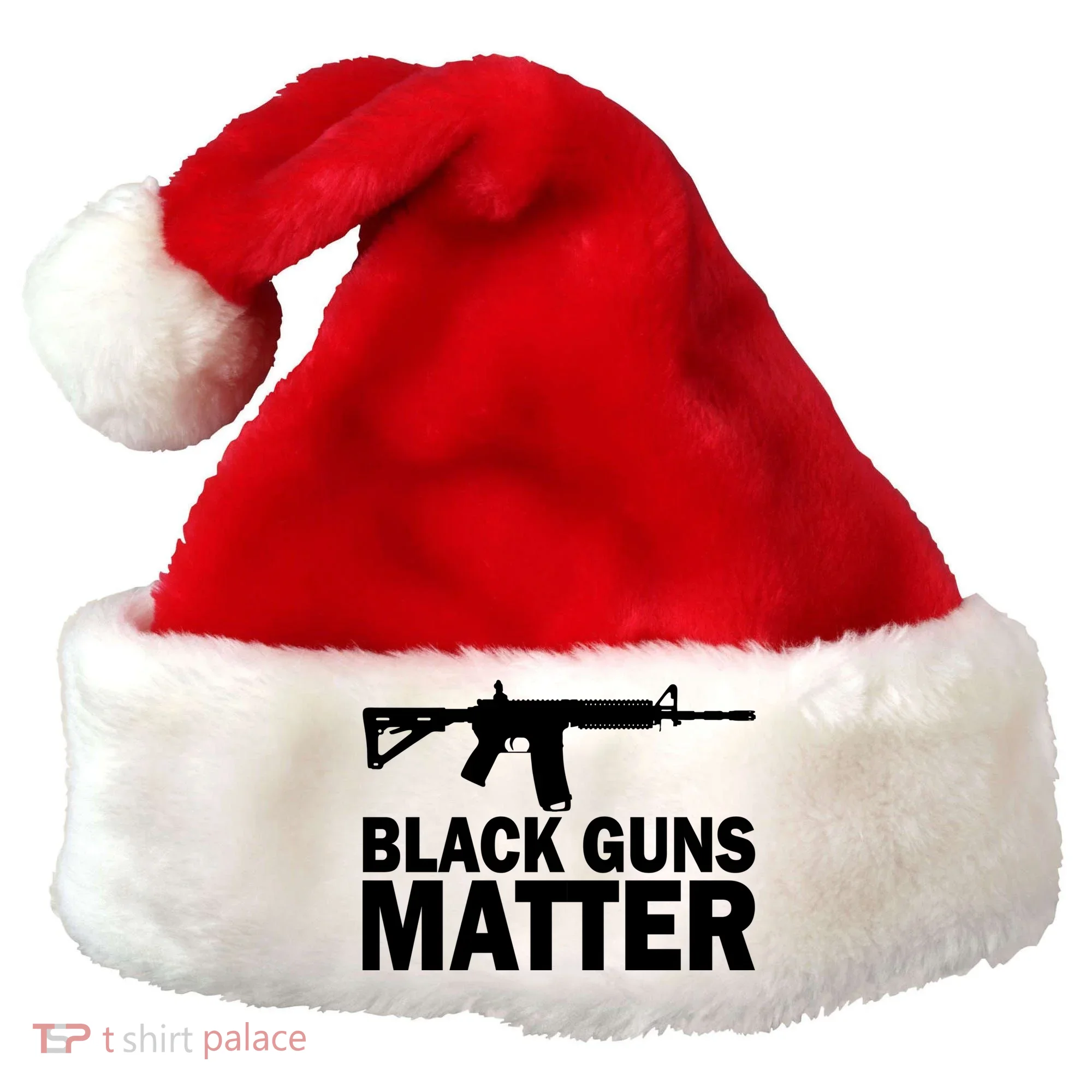 Black Guns Matter AR-15  Santa Hat