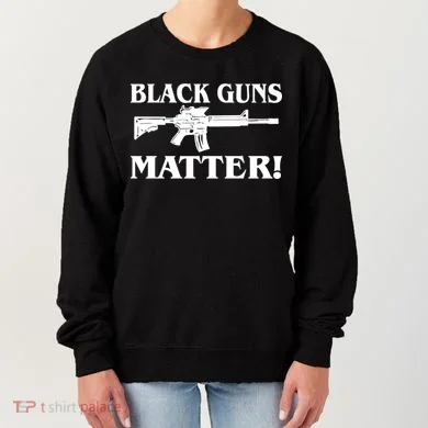 Black Guns Matter AR-15 2nd Amendment Women's Sweatshirt
