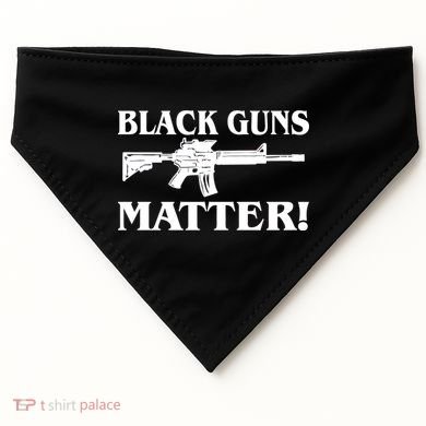 Black Guns Matter AR-15 2nd Amendment USA-Made Doggie Bandana