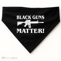 Black Guns Matter AR-15 2nd Amendment USA-Made Doggie Bandana thumb 0
