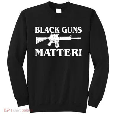 Black Guns Matter AR-15 2nd Amendment Sweatshirt