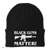 Black Guns Matter AR-15 2nd Amendment Beanie thumb 0