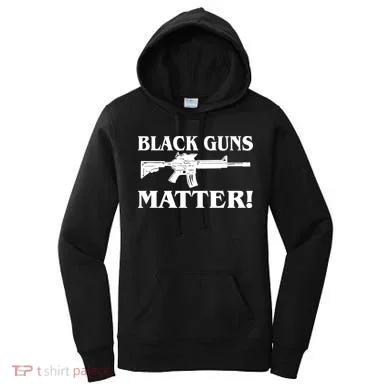 Black Guns Matter AR-15 2nd Amendment Women's Hoodie