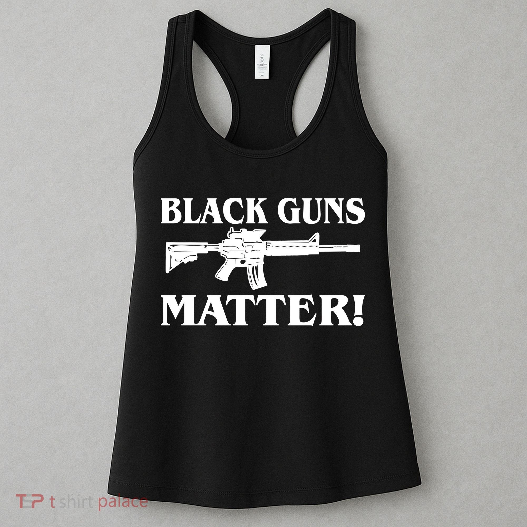 Black Guns Matter AR-15 2nd Amendment Women's Tank Top