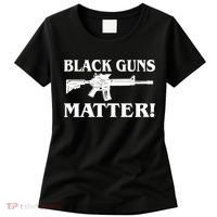 Black Guns Matter AR-15 2nd Amendment Women's T-Shirt thumb 0
