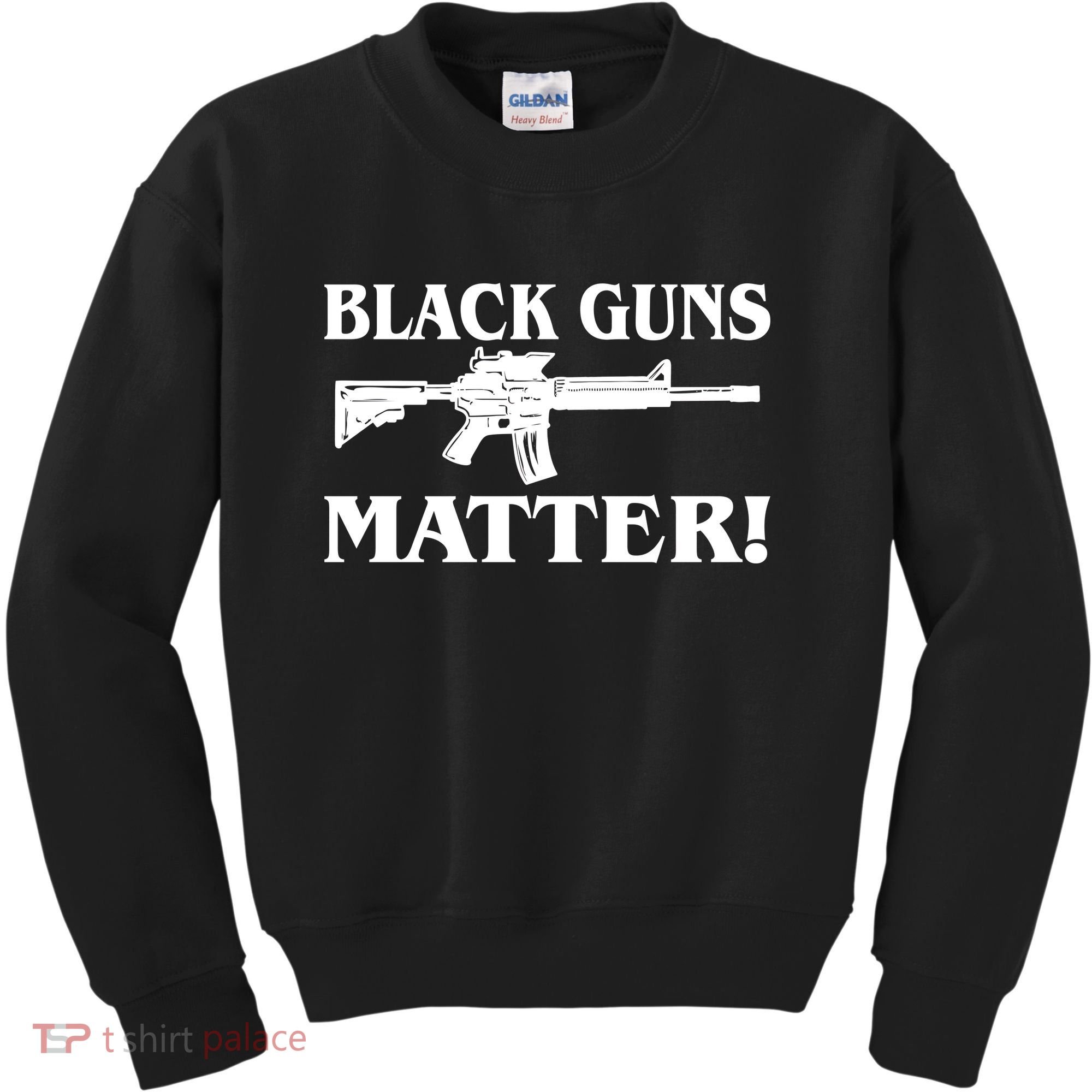 Black Guns Matter AR-15 2nd Amendment Kids Sweatshirt