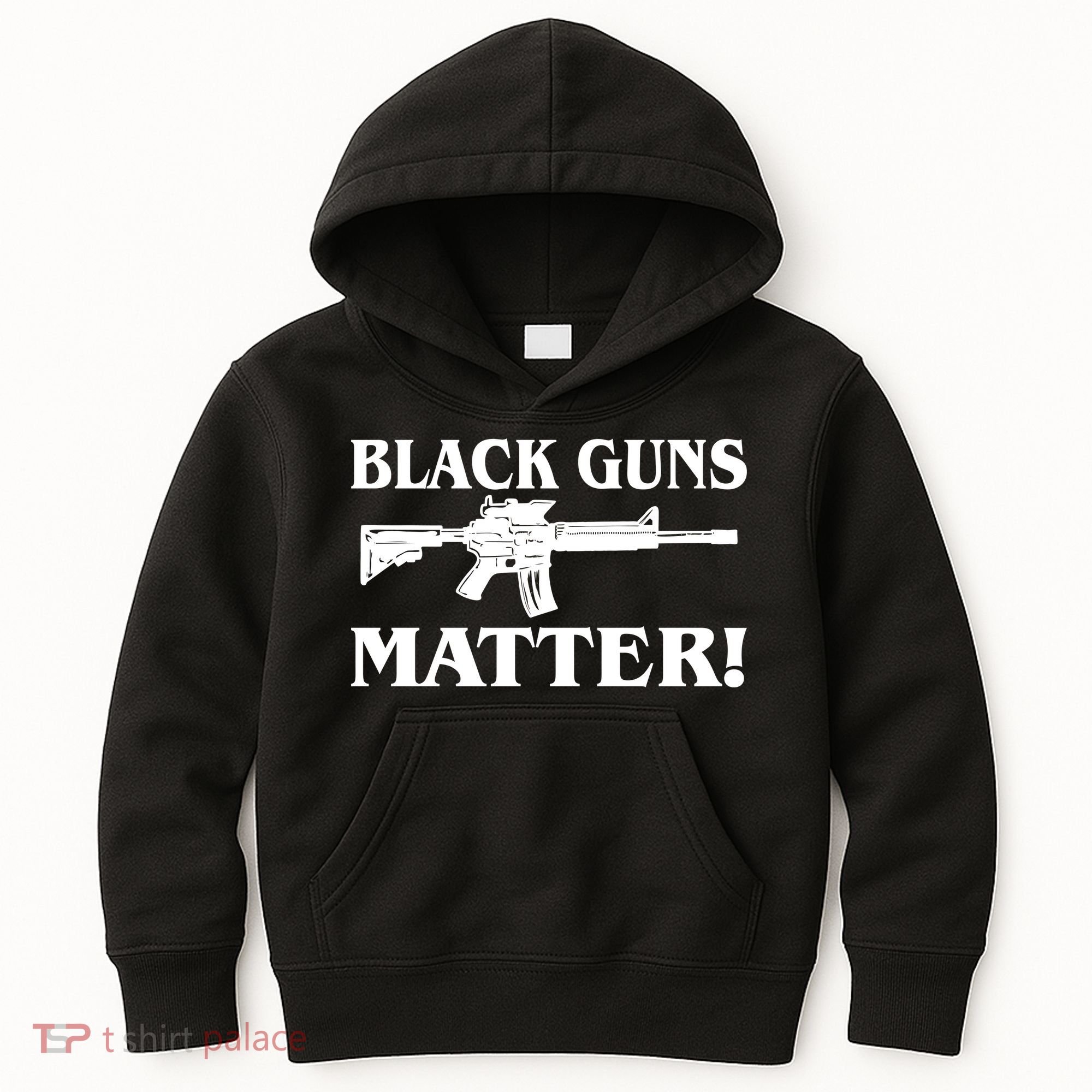 Black Guns Matter AR-15 2nd Amendment Kids Hoodie