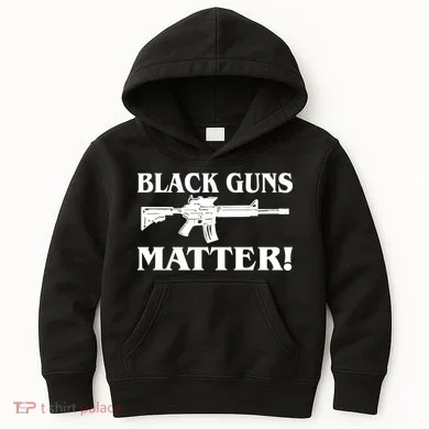 Black Guns Matter AR-15 2nd Amendment Kids Hoodie