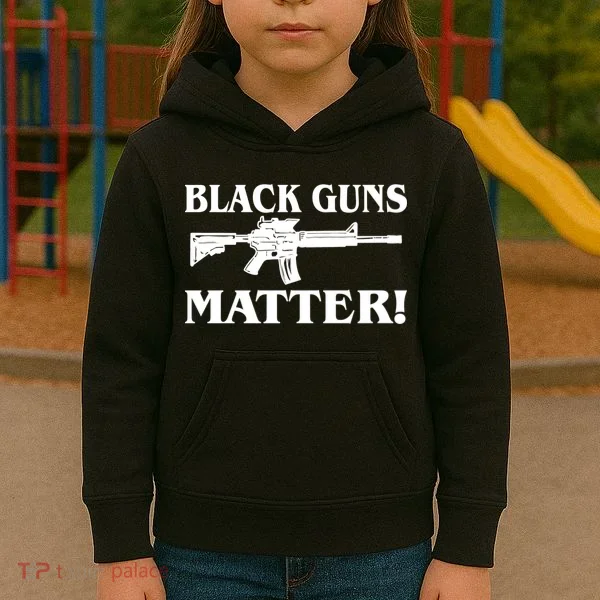 Black Guns Matter AR-15 2nd Amendment Kids Hoodie