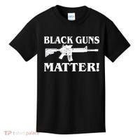 Black Guns Matter AR-15 2nd Amendment Kids T-Shirt thumb 0