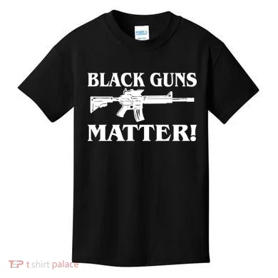 Black Guns Matter AR-15 2nd Amendment Kids T-Shirt