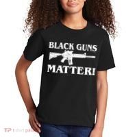Black Guns Matter AR-15 2nd Amendment Kids T-Shirt thumb 2