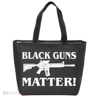Black Guns Matter AR-15 2nd Amendment Tote Bag