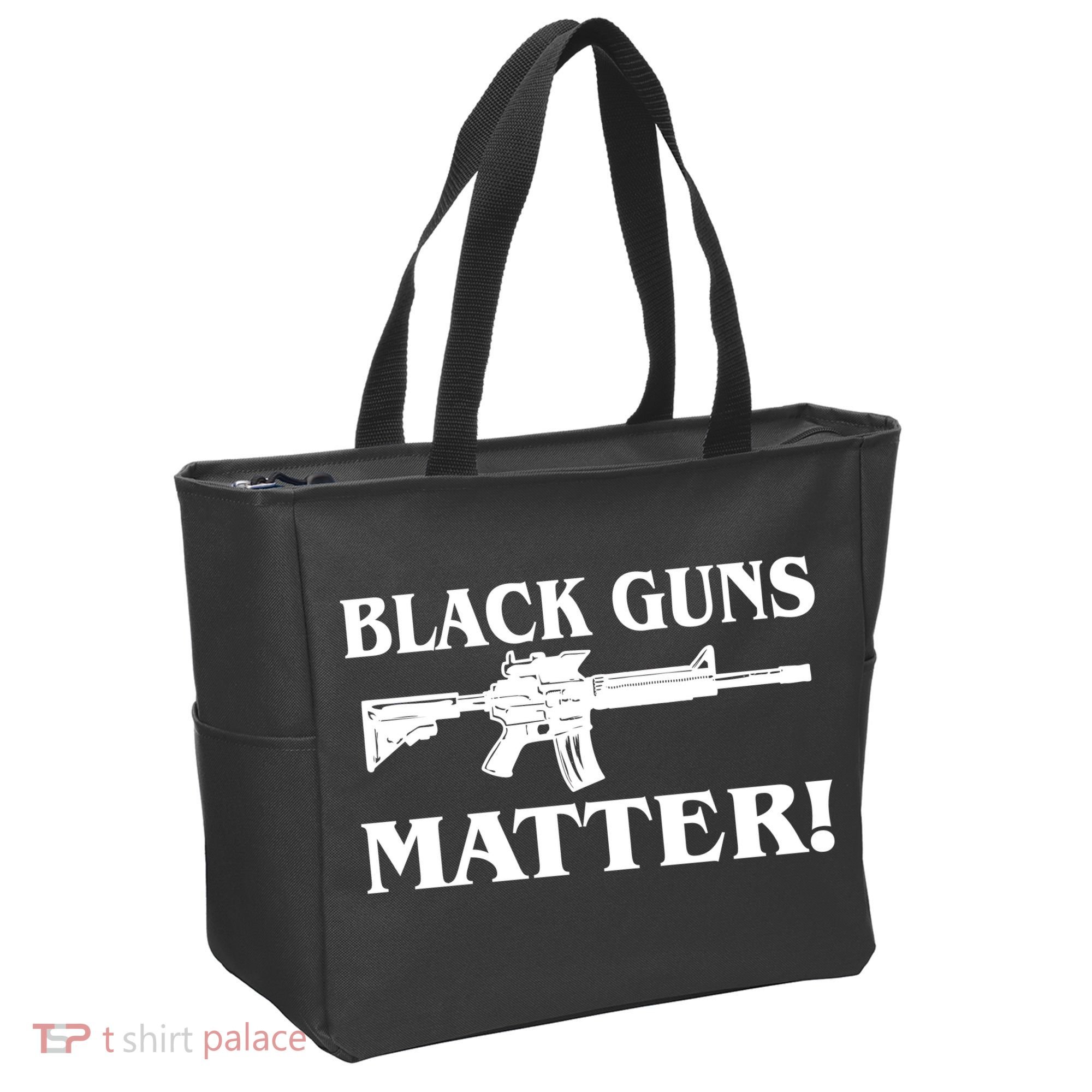 Black Guns Matter AR-15 2nd Amendment Tote Bag