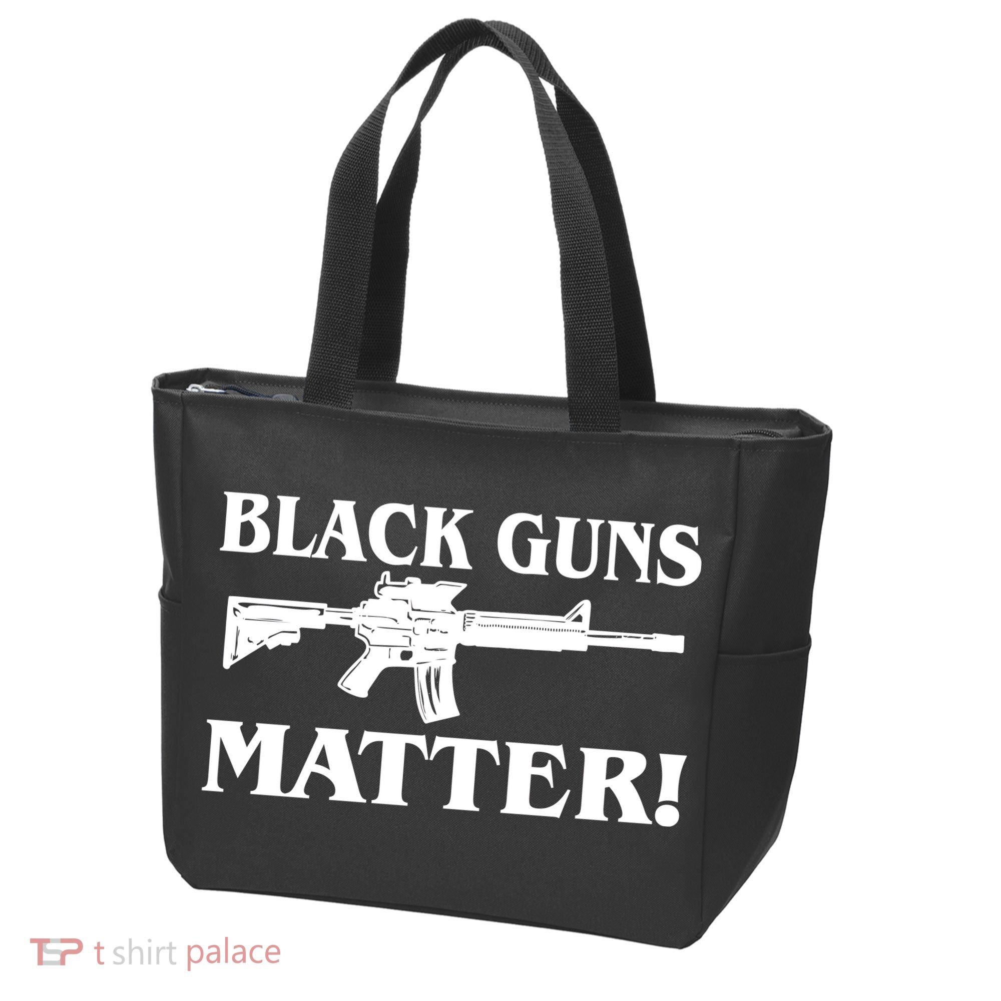Black Guns Matter AR-15 2nd Amendment Tote Bag