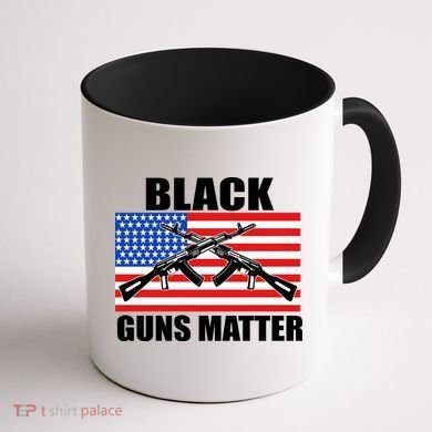 Black Guns Matter USA 2nd Amendment Coffee Mug back