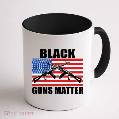 Black Guns Matter USA 2nd Amendment Coffee Mug back
