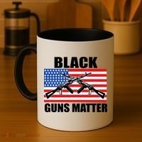 Black Guns Matter USA 2nd Amendment Coffee Mug thumb 4