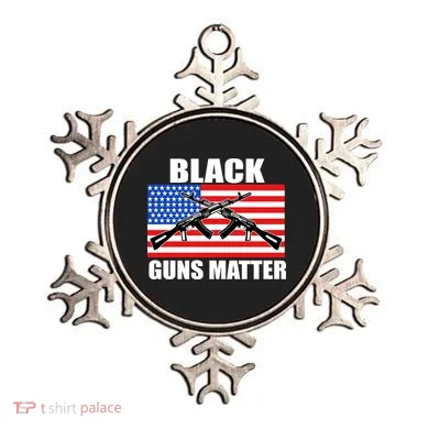 Black Guns Matter USA 2nd Amendment Ornament