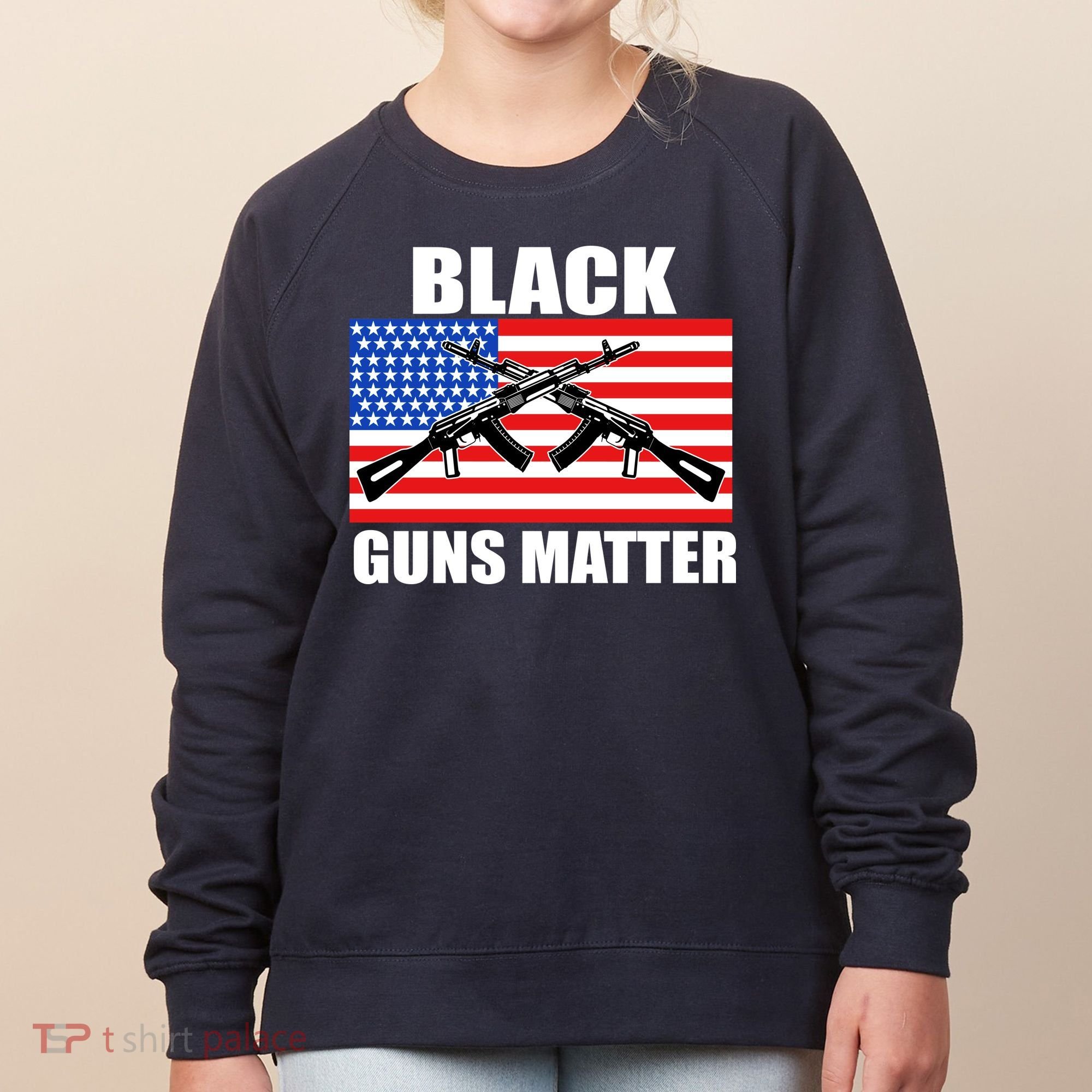 Black Guns Matter USA 2nd Amendment Women's Sweatshirt