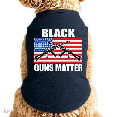 Black Guns Matter USA 2nd Amendment Doggie Tank