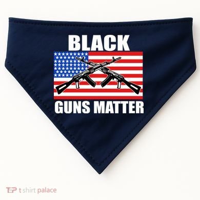 Black Guns Matter USA 2nd Amendment USA-Made Doggie Bandana