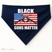 Black Guns Matter USA 2nd Amendment USA-Made Doggie Bandana thumb 0