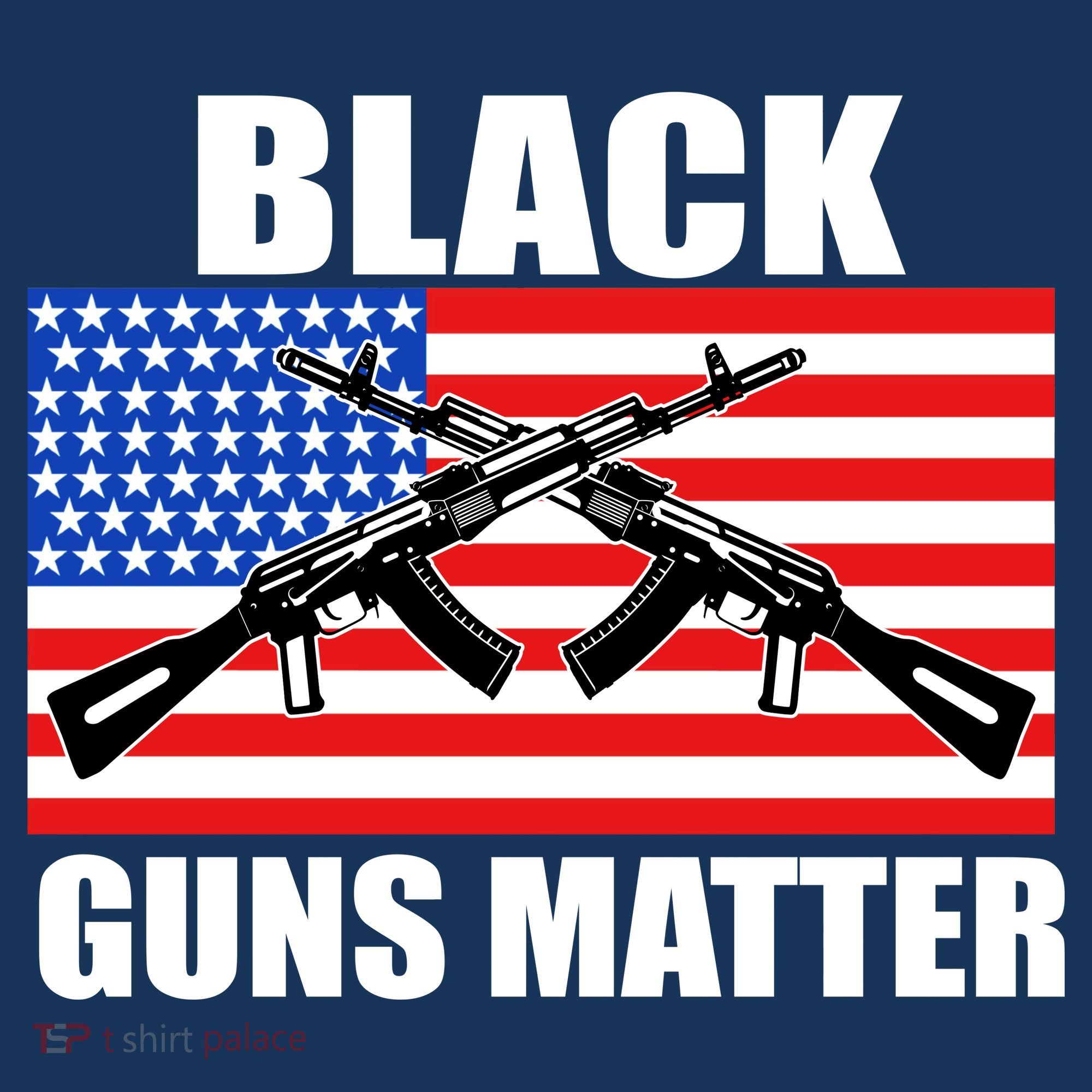Black Guns Matter USA 2nd Amendment USA-Made Doggie Bandana