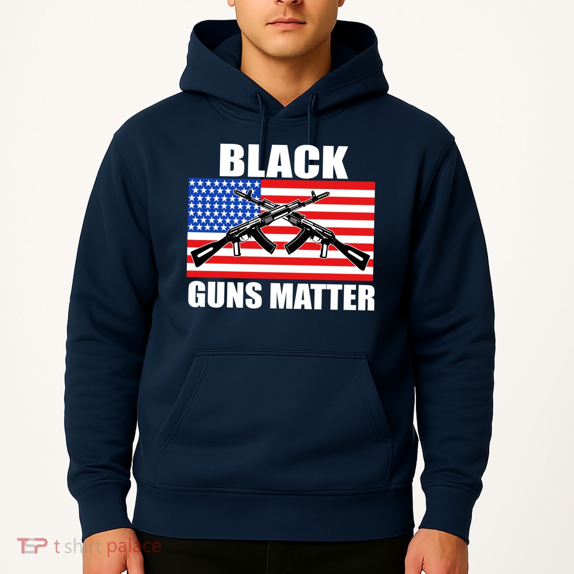 Black Guns Matter USA 2nd Amendment Hoodie