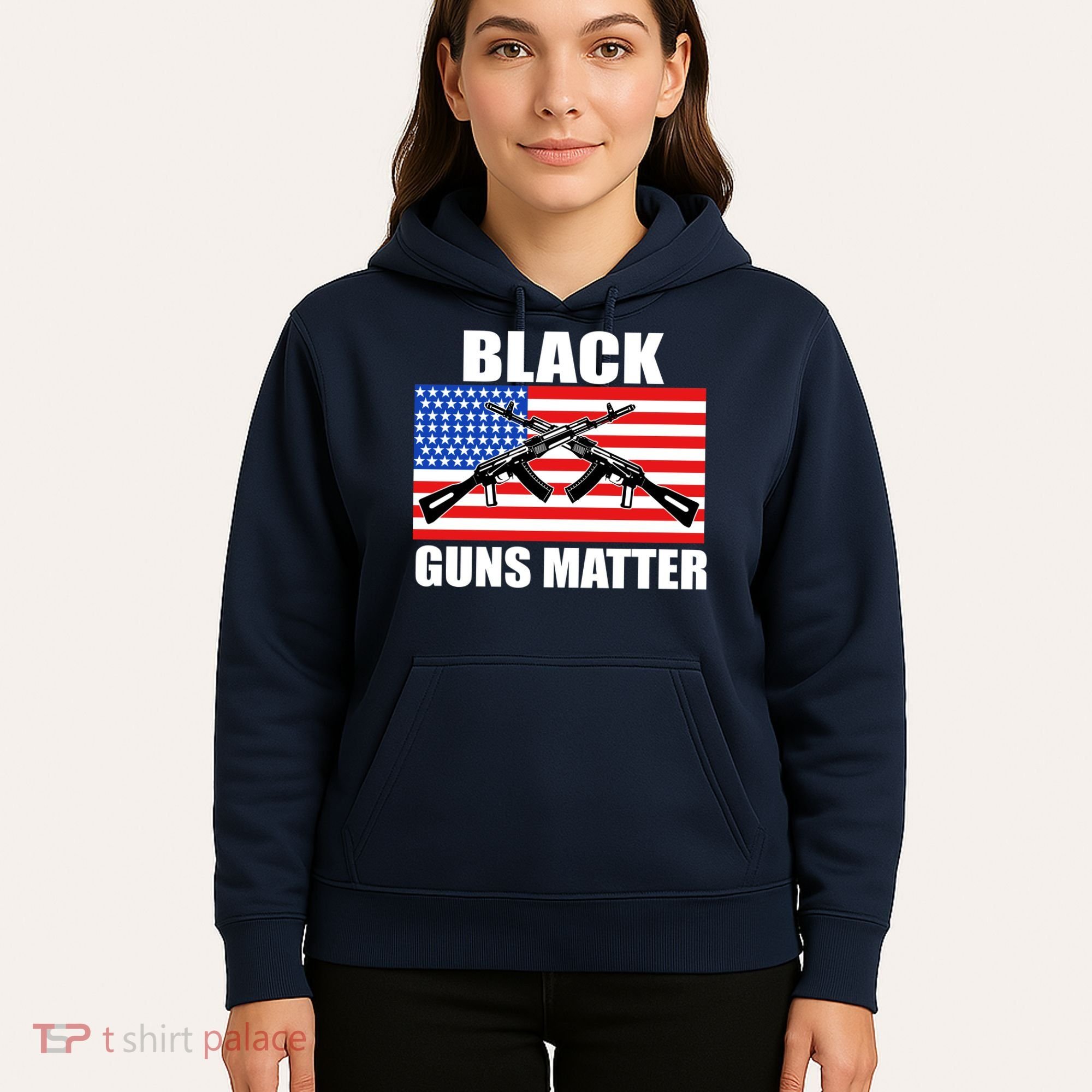 Black Guns Matter USA 2nd Amendment Hoodie