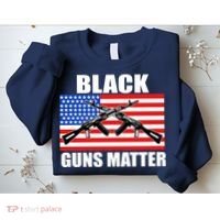 Black Guns Matter USA 2nd Amendment Sweatshirt thumb 2