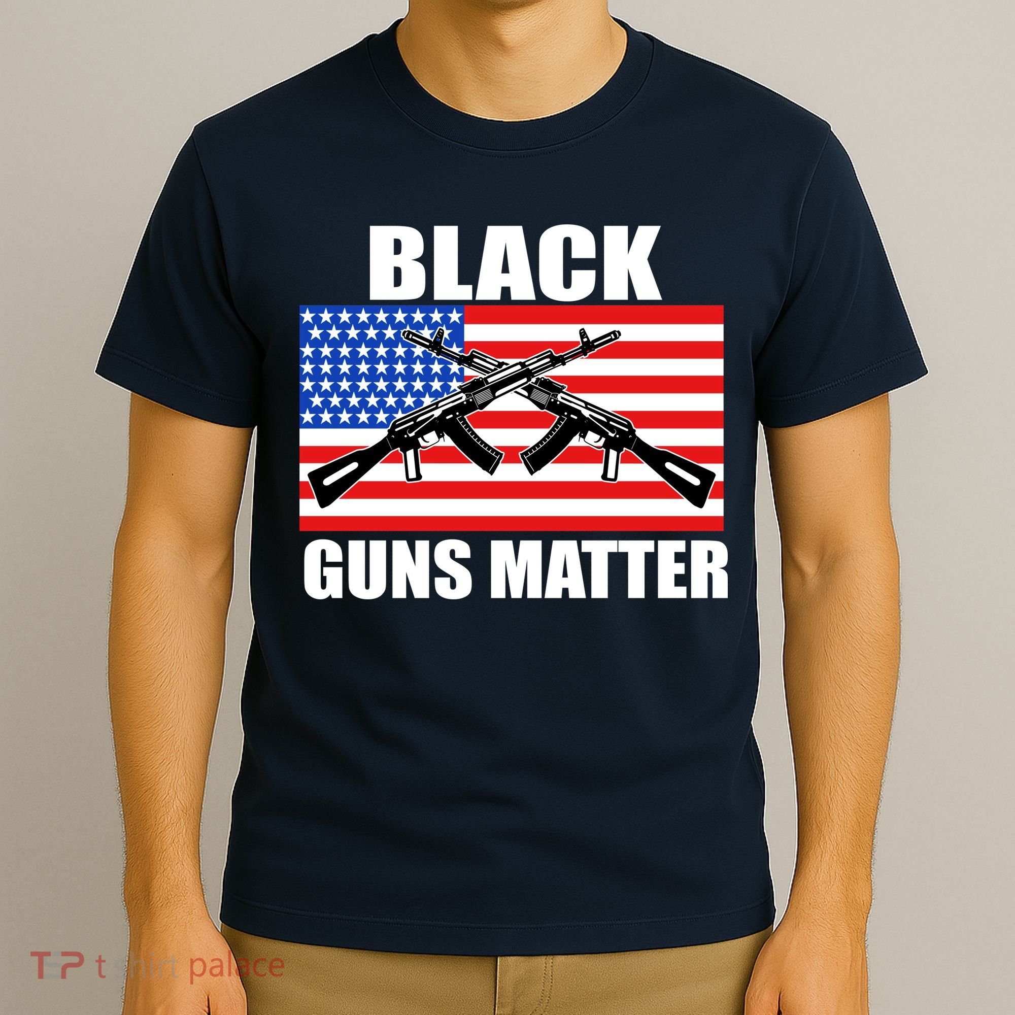 Black Guns Matter USA 2nd Amendment T-Shirt