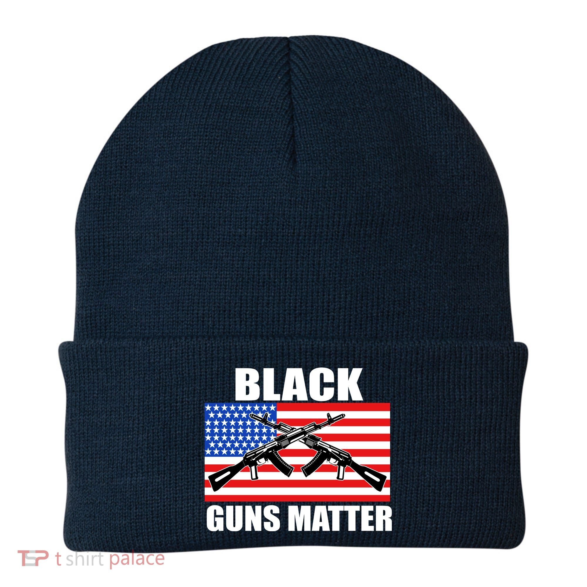 Black Guns Matter USA 2nd Amendment Beanie