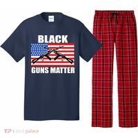 Black Guns Matter USA 2nd Amendment Pajama Set thumb 0
