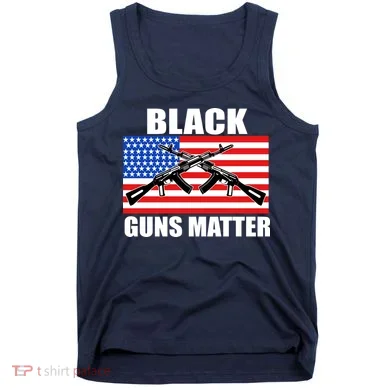 Black Guns Matter USA 2nd Amendment Tank Top