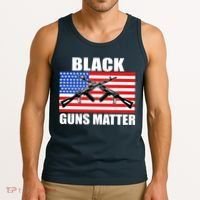 Black Guns Matter USA 2nd Amendment Tank Top thumb 3