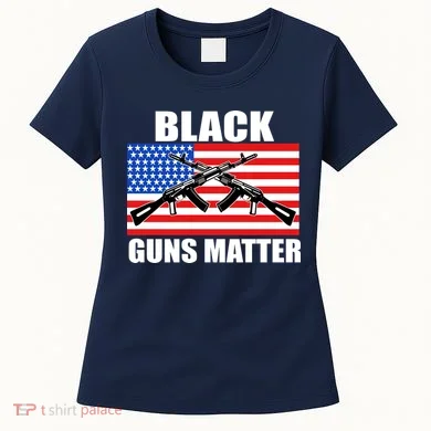 Black Guns Matter USA 2nd Amendment Women's T-Shirt