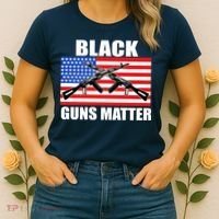 Black Guns Matter USA 2nd Amendment Women's T-Shirt thumb 2