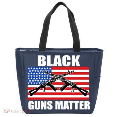 Black Guns Matter USA 2nd Amendment Tote Bag
