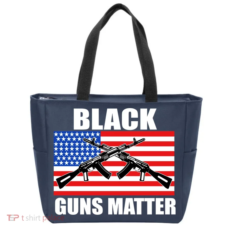 Black Guns Matter USA 2nd Amendment Tote Bag