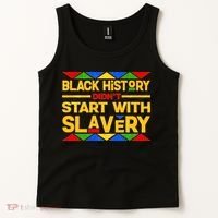 Black History Didn't Start With Slavery Tank Top thumb 2