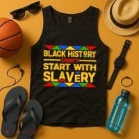 Black History Didn't Start With Slavery Tank Top thumb 4