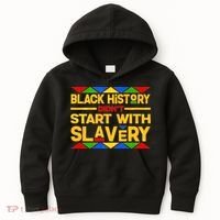 Black History Didn't Start With Slavery Kids Hoodie thumb 0