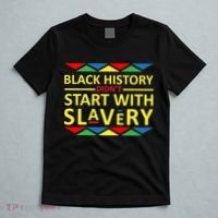 Black History Didn't Start With Slavery Colorful T-Shirt thumb 5