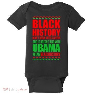 Black History Doesn't End With Obama Baby Bodysuit