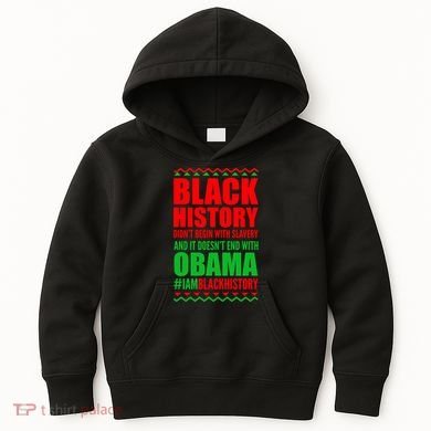 Black History Doesn't End With Obama Kids Hoodie