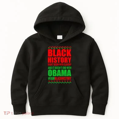 Black History Doesn't End With Obama Kids Hoodie
